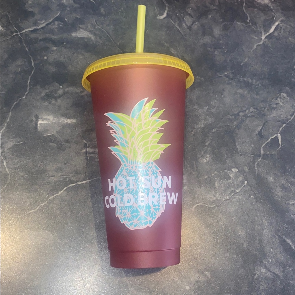 Starbucks Hawaii 🍍 Exclusive 24 Ounce
Hot Sun Cold Brew Cup